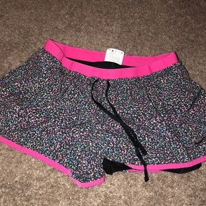 Colorful Nike running shorts